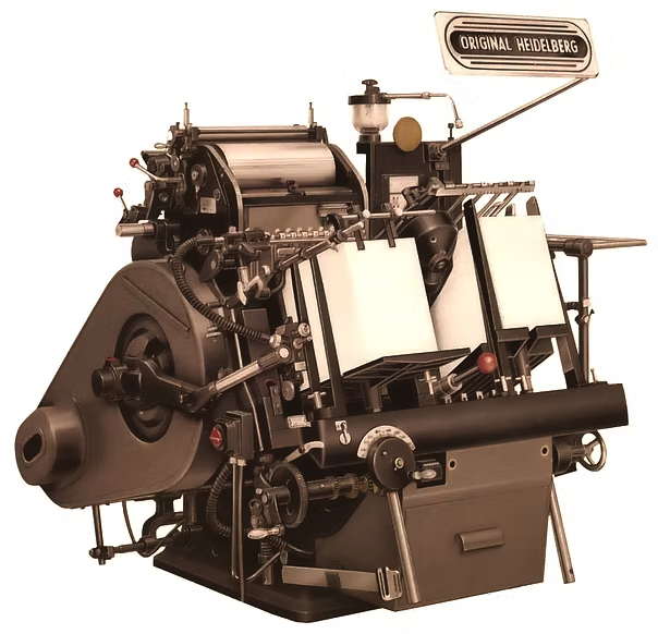Vintage printing press